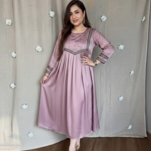 The Mauve Silk Grace Dress