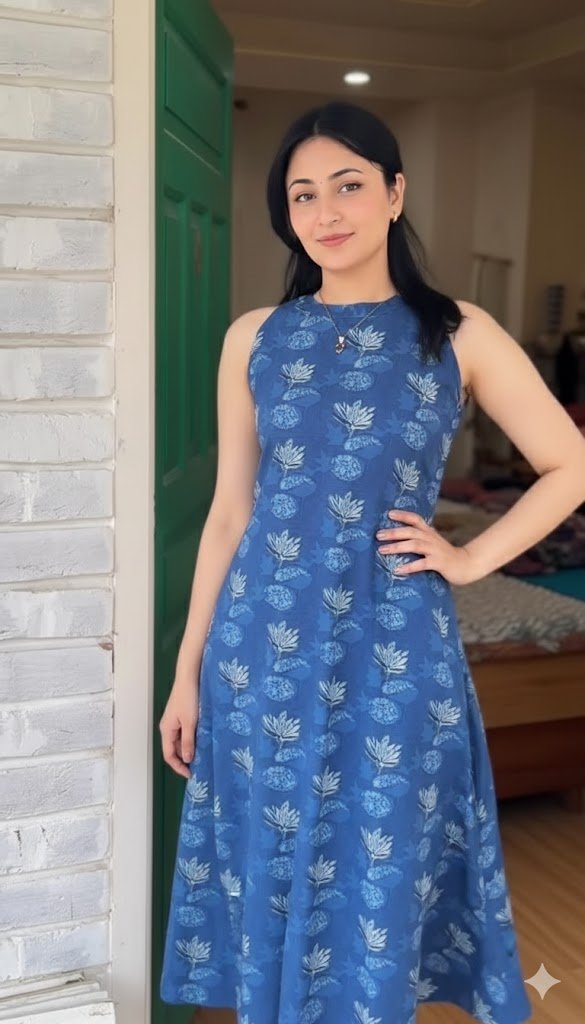 Blue Floral Serenity