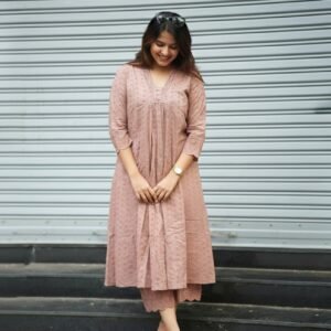 Elegant Blush Pink Kurti Look