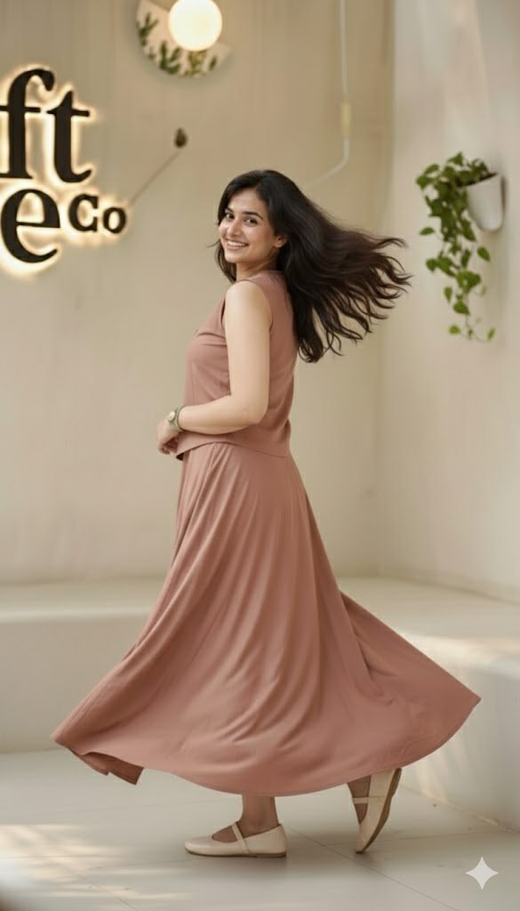 Modern Grace Flared Dress