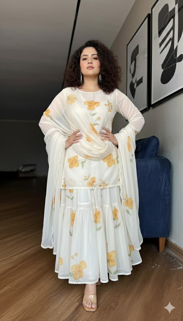 Silk Kurta Set with Intricate Gold Embroidery