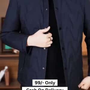 Mens Jacket Lightweight Spring Fall Warm Coat Business Casual windbreaker Jacket Quilted jackets for Men