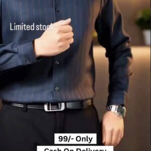 Men Striped Slim Fit Formal Shirt