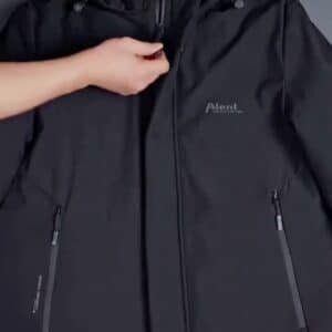 Black Windproof Outdoor Commuter Jacket