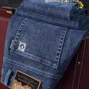 Men’s Blue Slim-Fit Casual Denim Jeans
