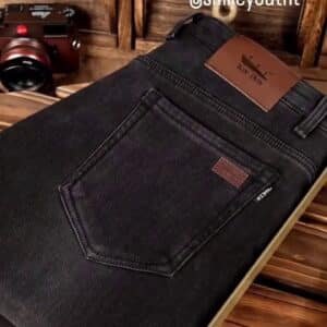 Men’s Black Slim-Fit Premium Denim Jeans