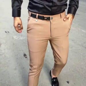 Men’s Slim-Fit Formal Stretch Trousers